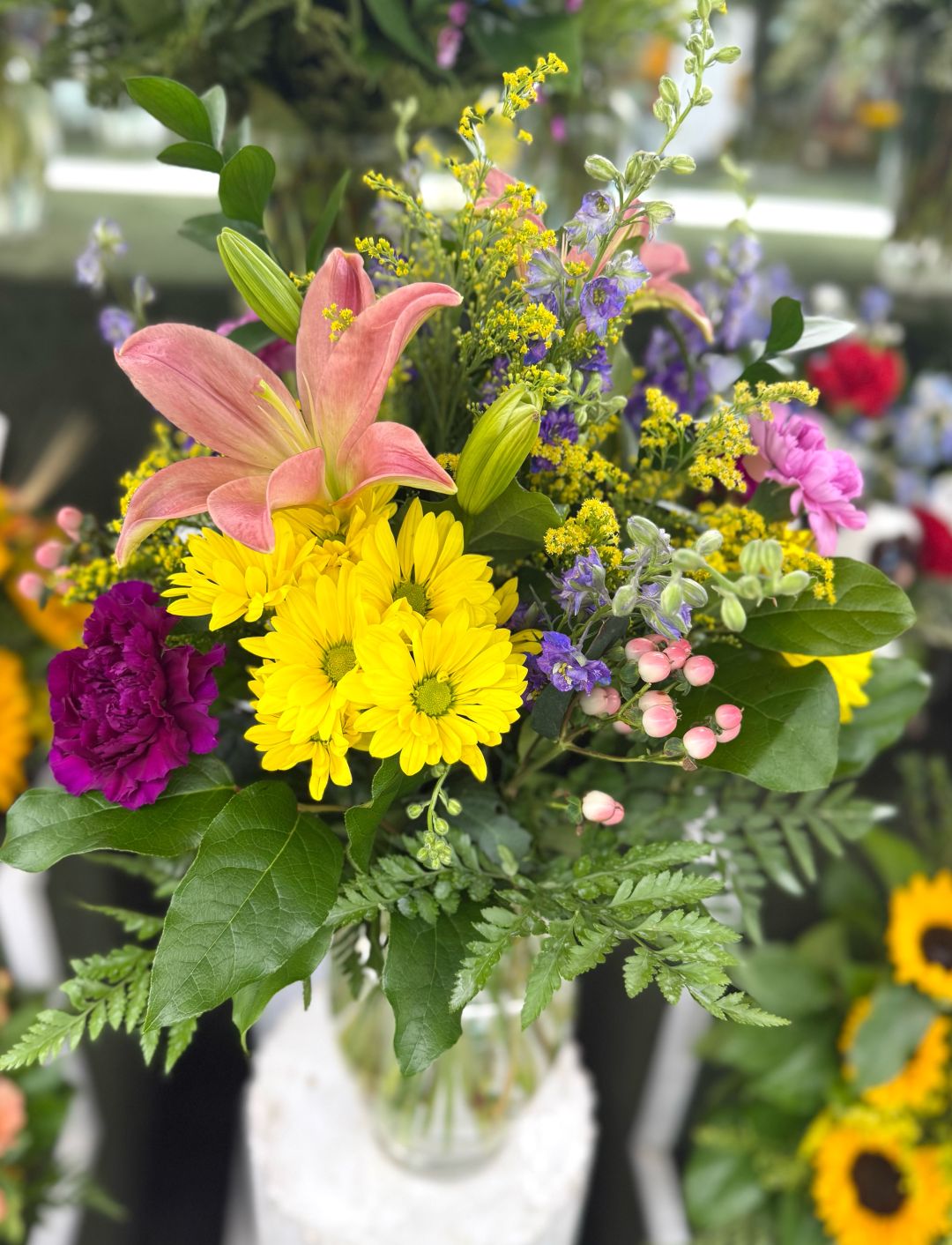 Colorful Radiance Arrangement In the Cooler 