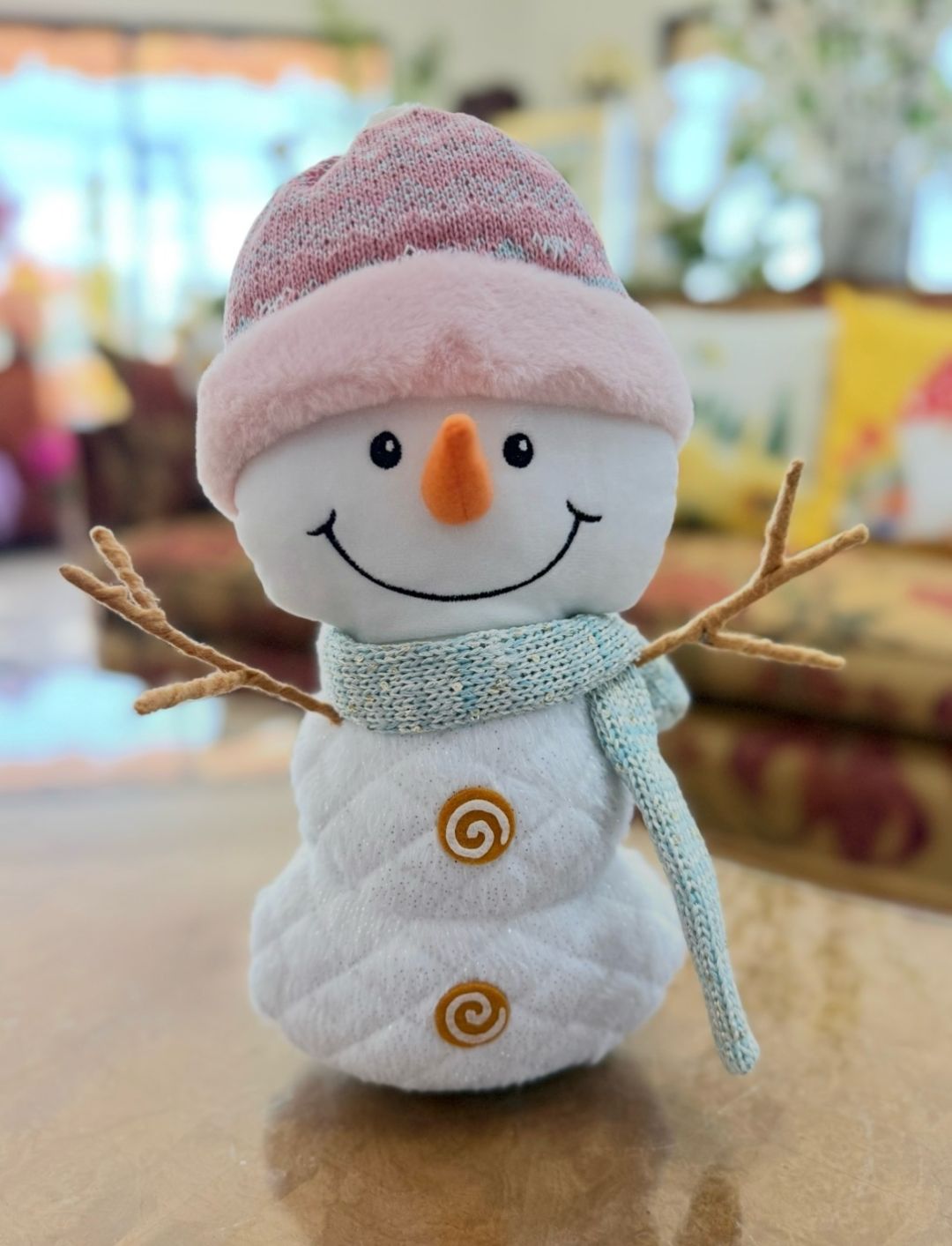 Blue Scarfed Snowman