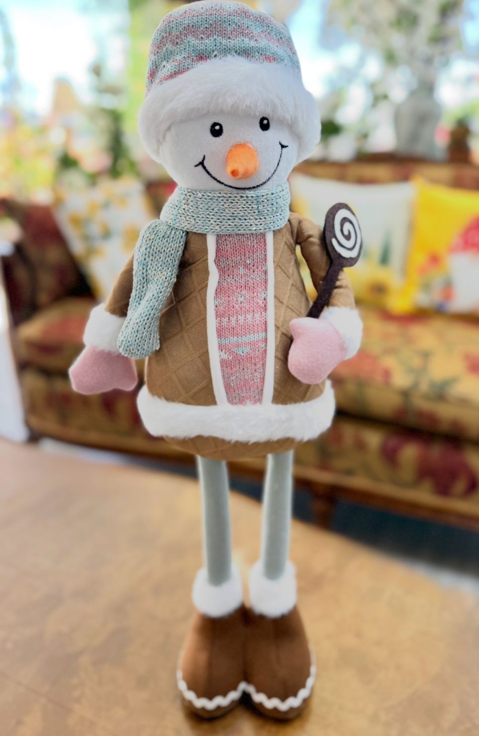 Jolly Cotton Candy Snowman