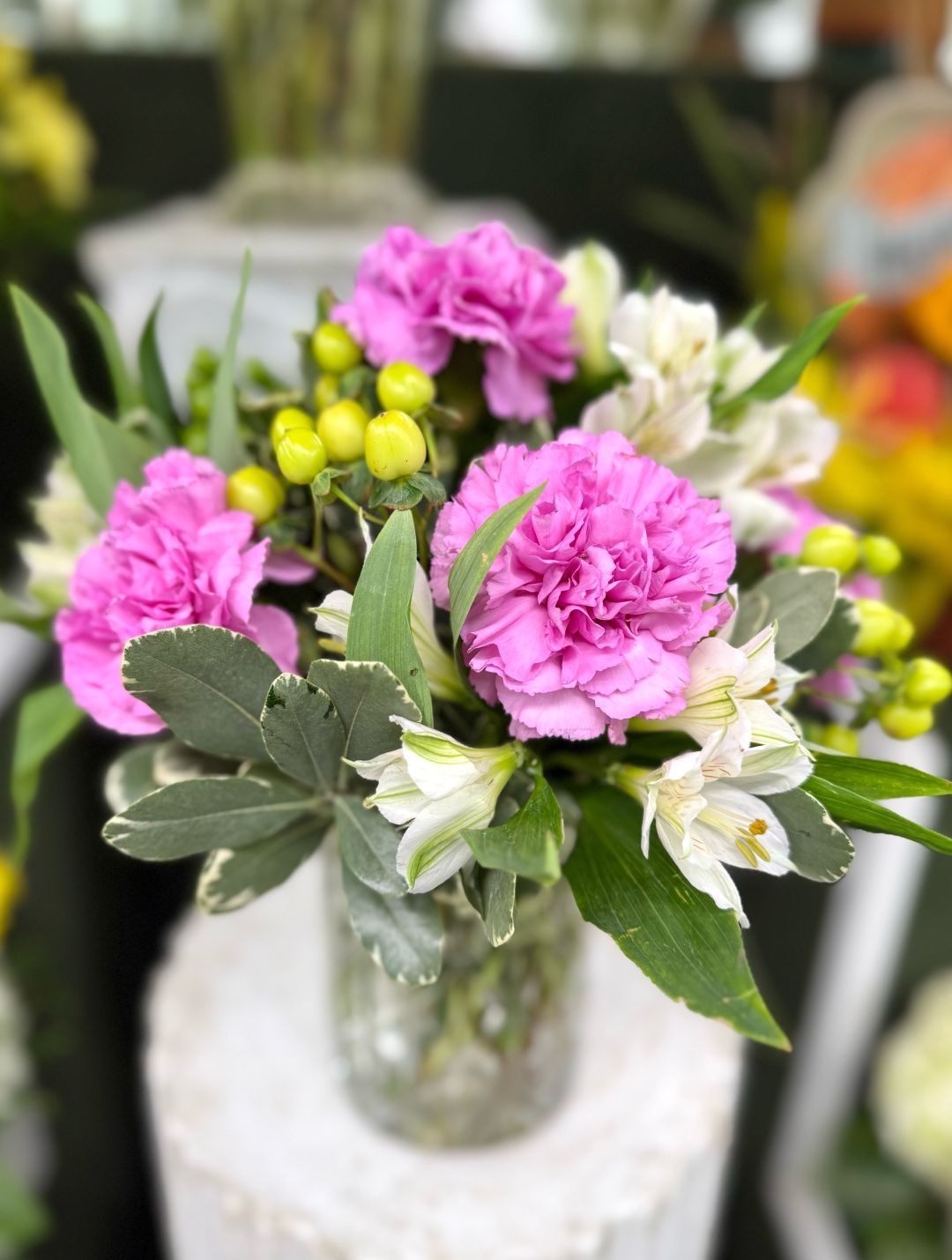 Lovely Lavender Arrangement In the Cooler