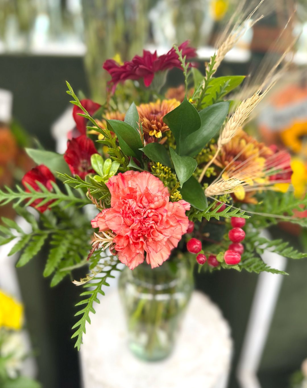Wheat Field Whispers Arrangement In the Cooler 