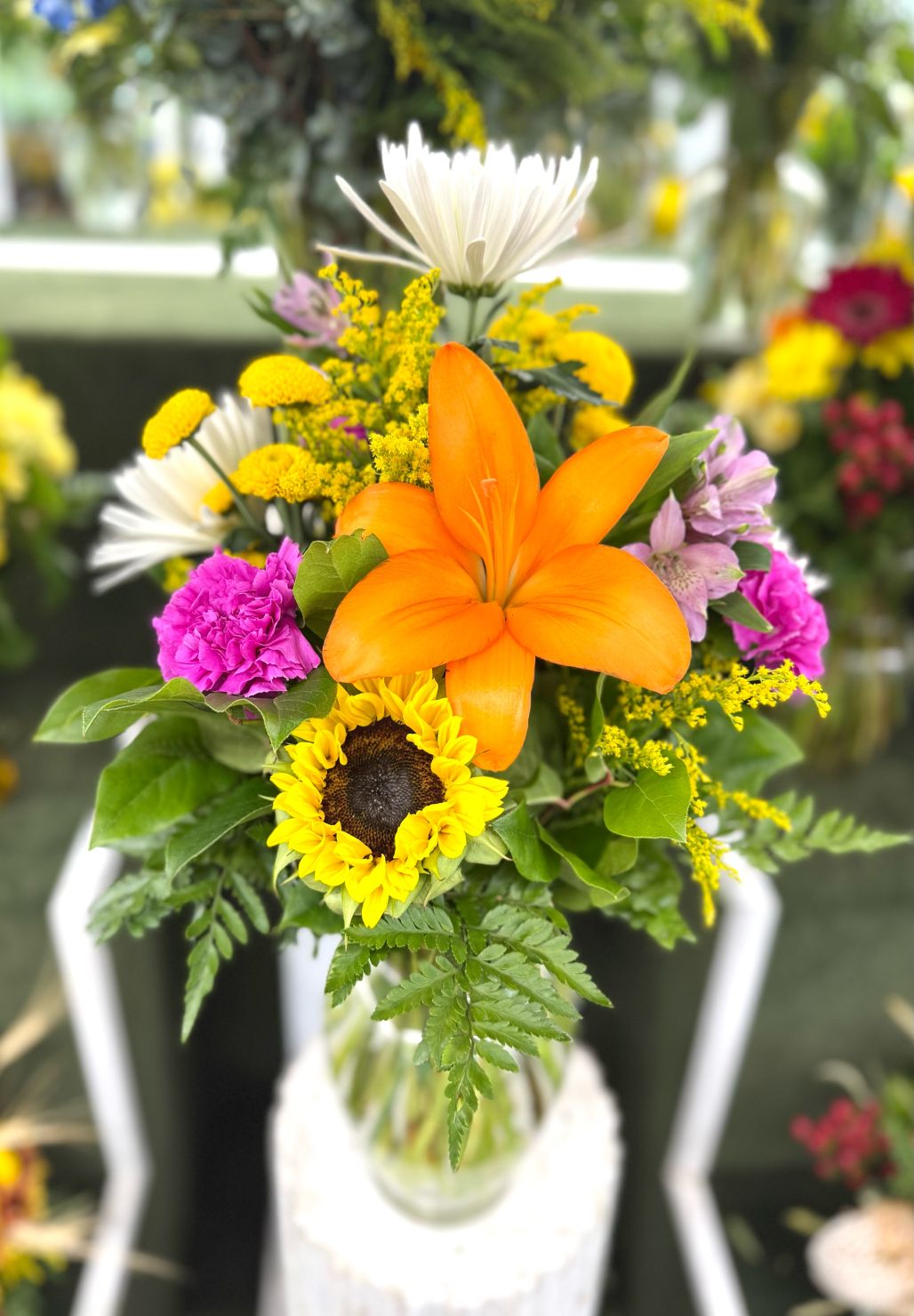 Blissful Blossoms Arrangement In the Cooler