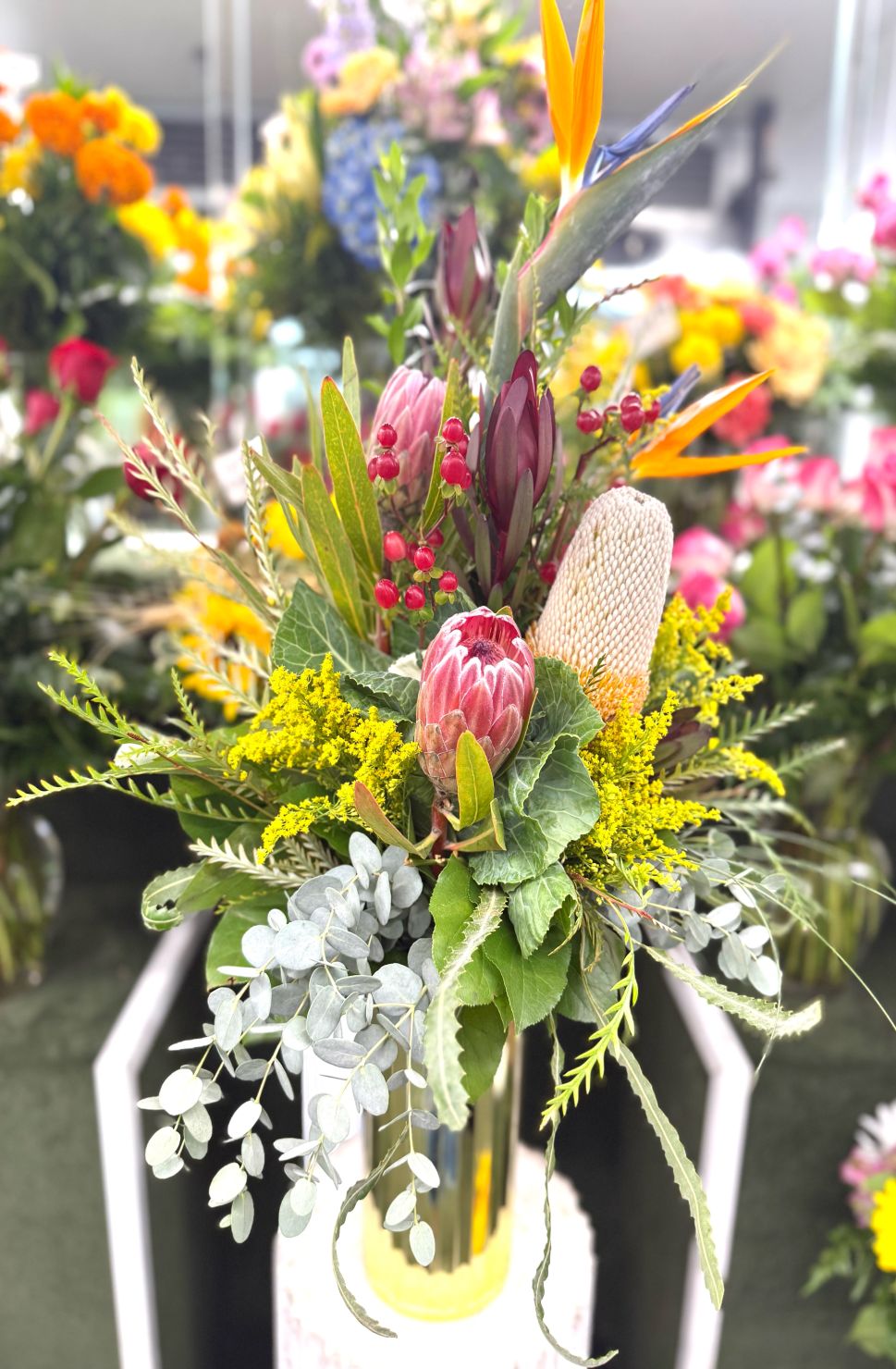 Sunset Tropic Arrangement In the Cooler