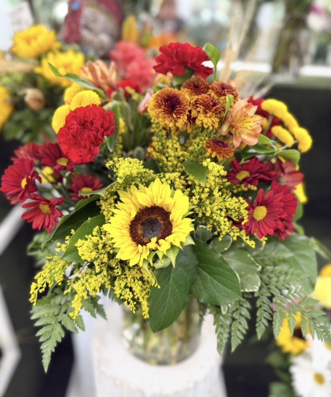 Golden Gathering Arrangement In the Cooler