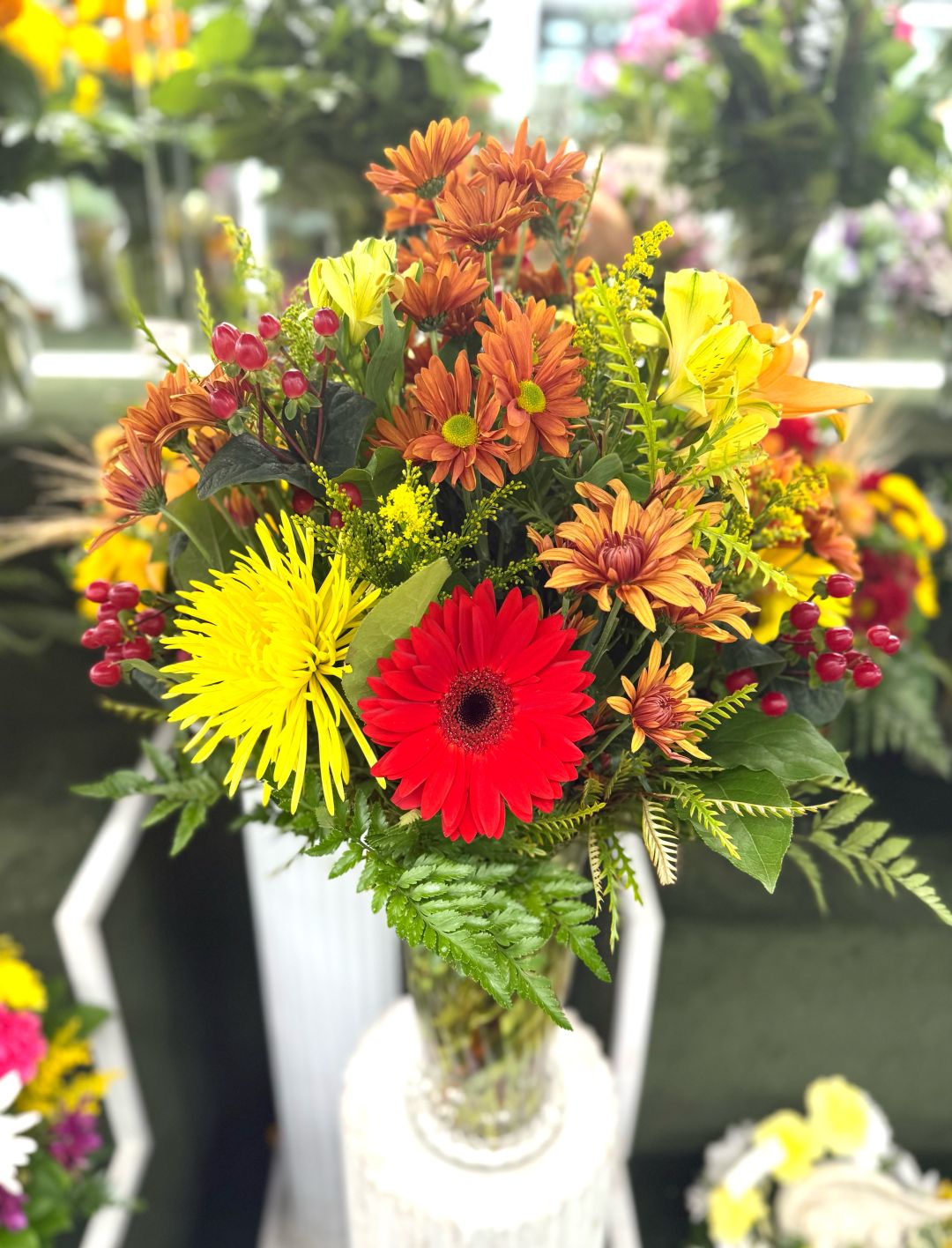 Rustic Radiance Arrangement In the Cooler