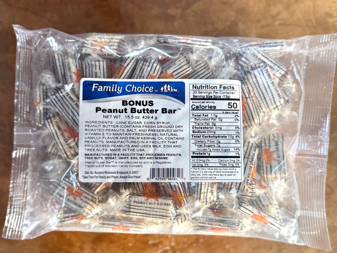 BONUS Peanut Butter Bar 15.5 oz 