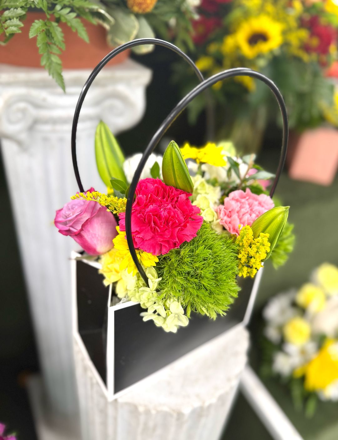 Flower Tote Bag In the Cooler