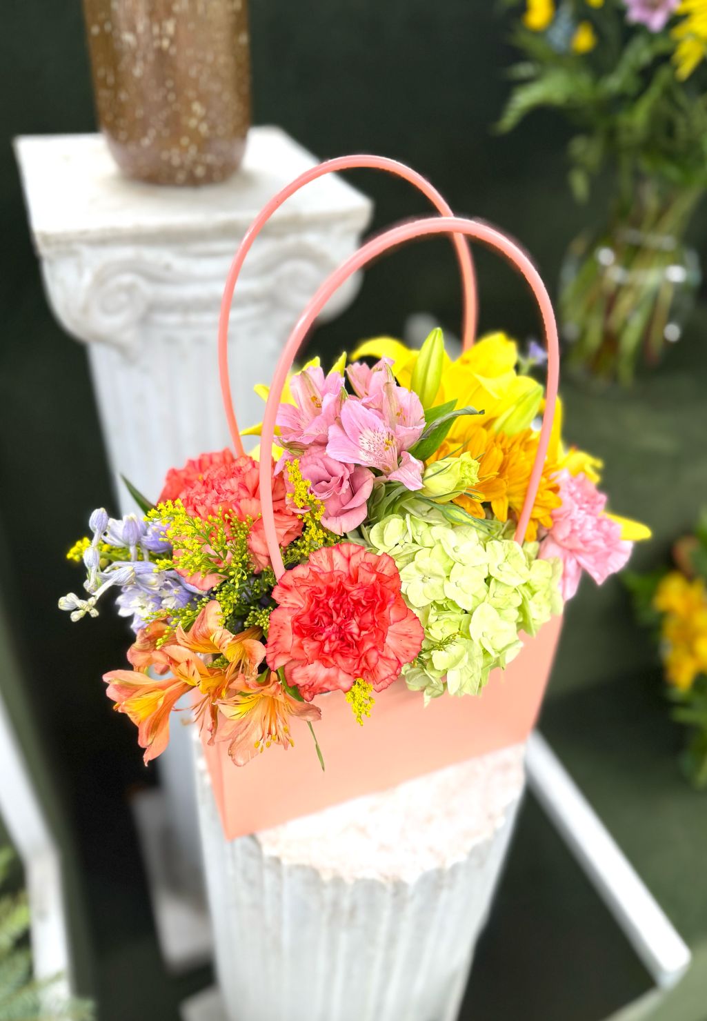 Flower Tote Bag In the Cooler