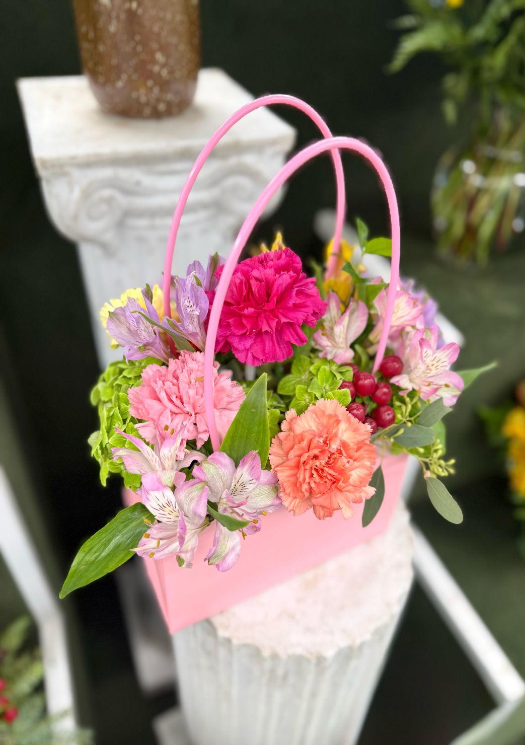 Flower Tote Bag In the Cooler