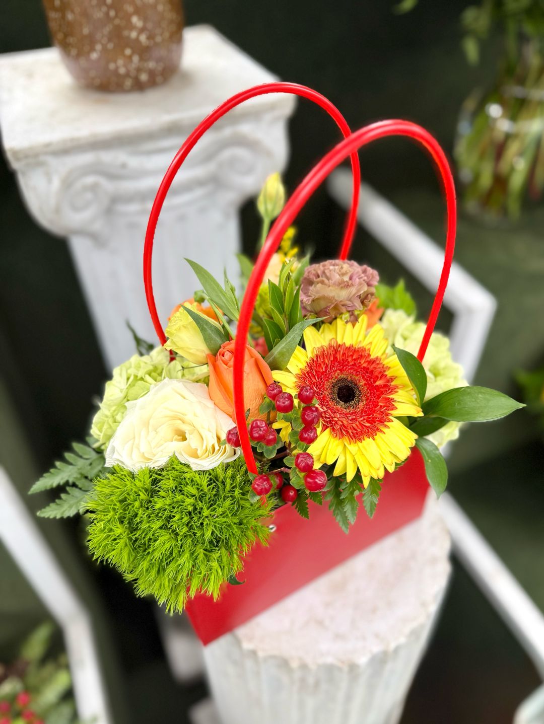 Flower Tote Bag In the Cooler
