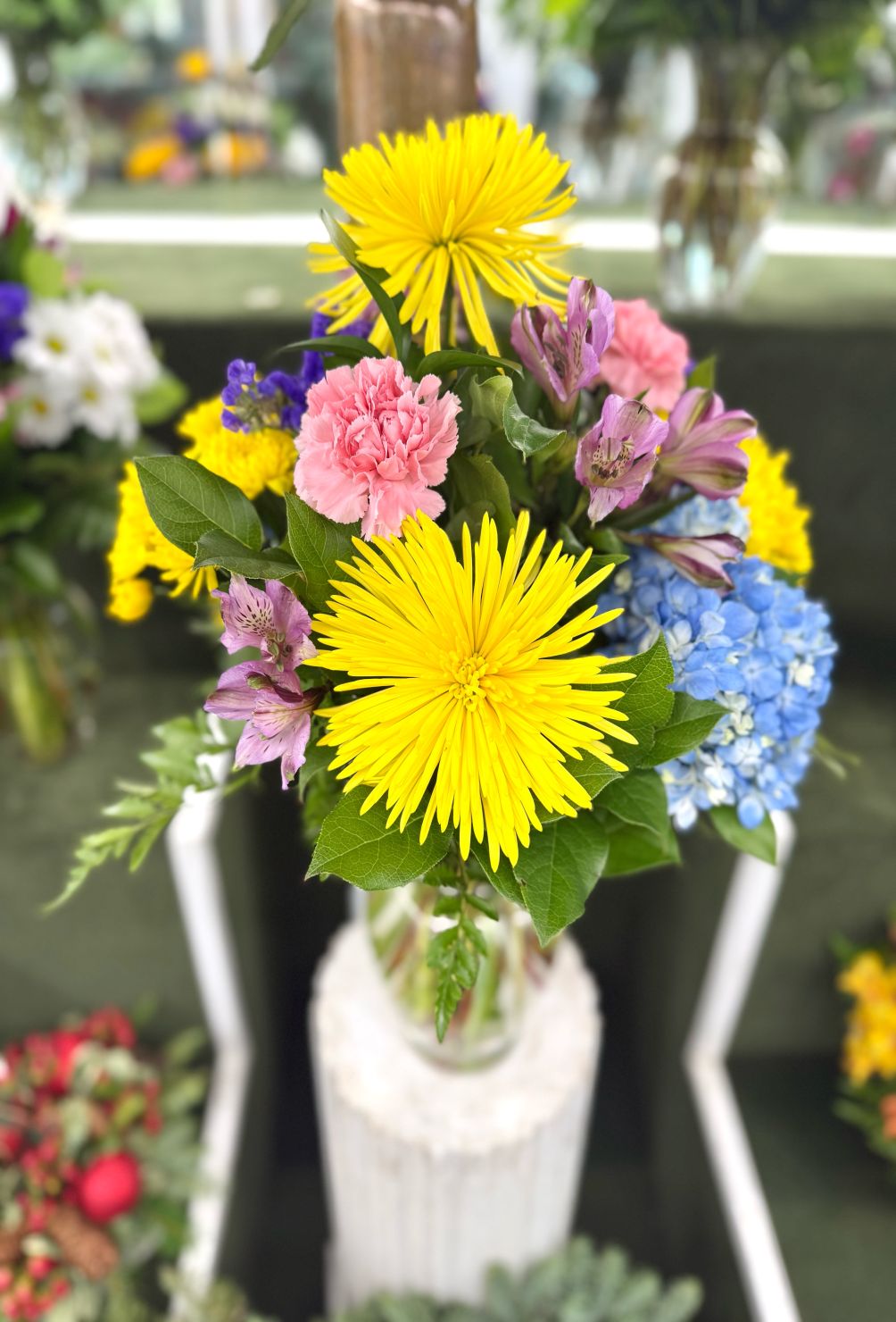 Colorburst Blooms Arrangement In the Cooler