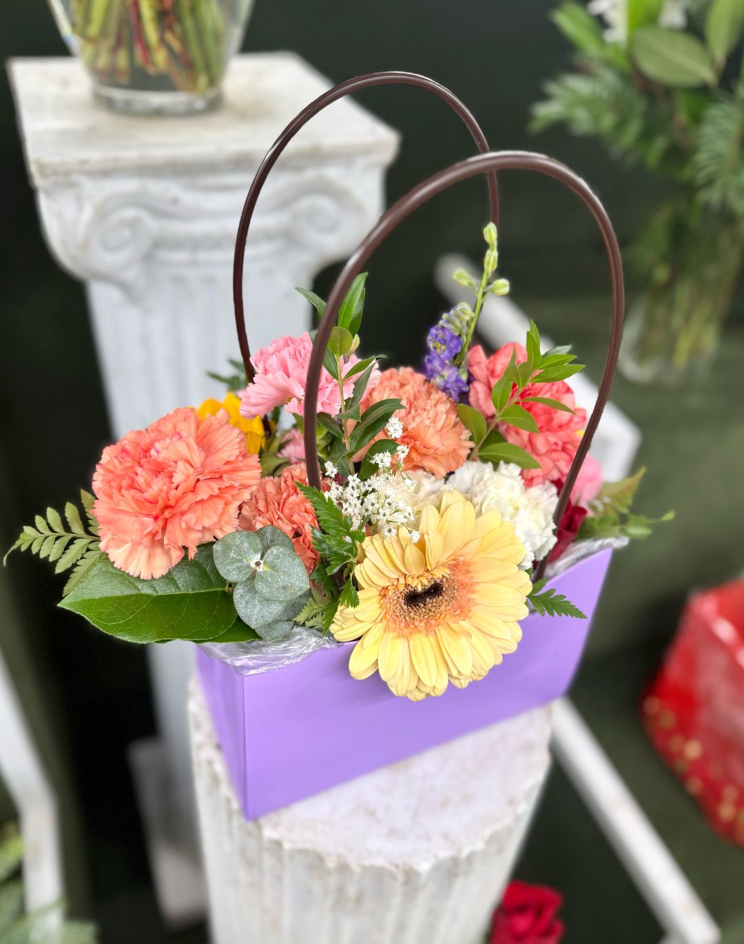Flower Tote Bag In the Cooler