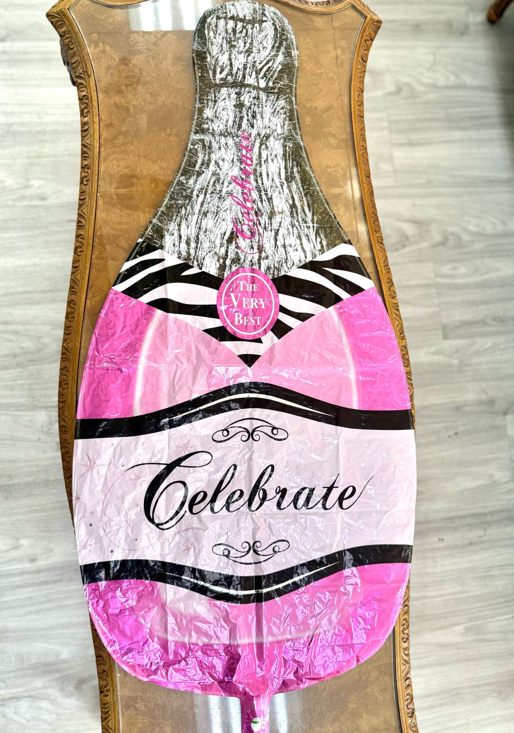 Large Champagne Mylar Balloon 