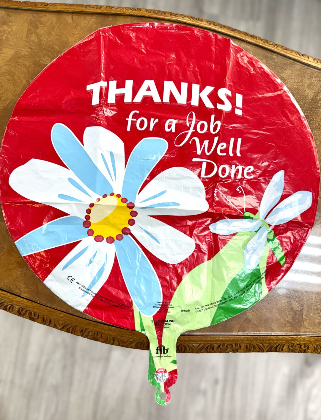 Thanks! For a Job Well Done Mylar 
