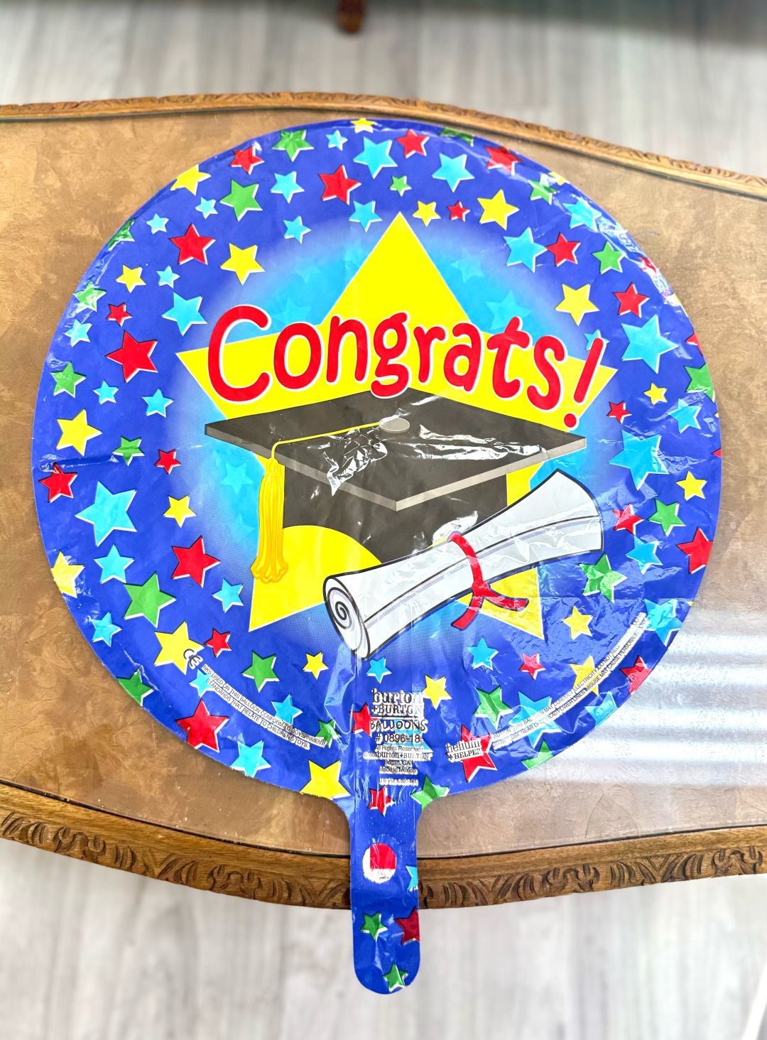 Blue Stars Congrats Mylar