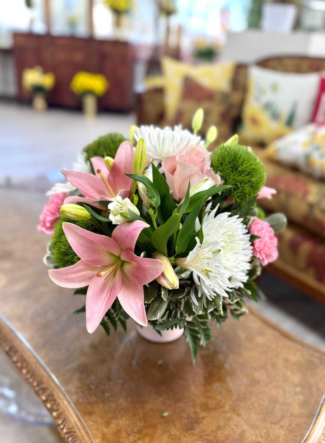 Lovely Lady Arrangement In The Cooler