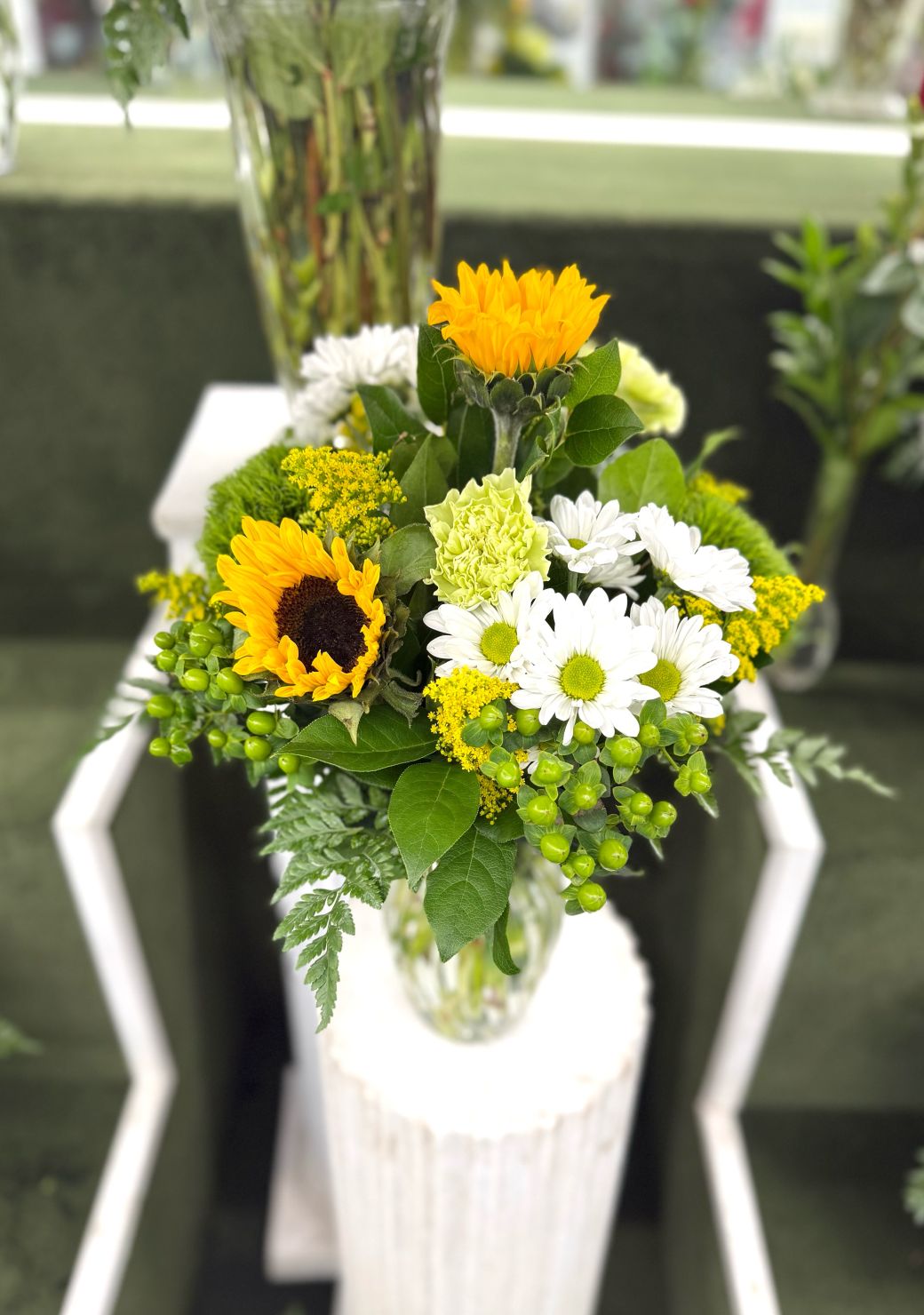 Sweet Sunshine Arrangement In the Cooler