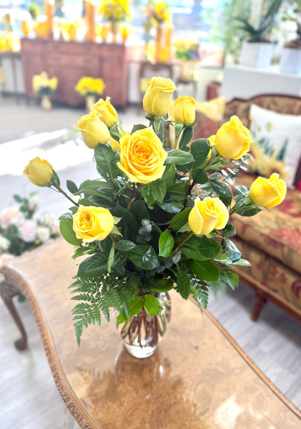 Dozen Yellow Long-Stemmed Roses