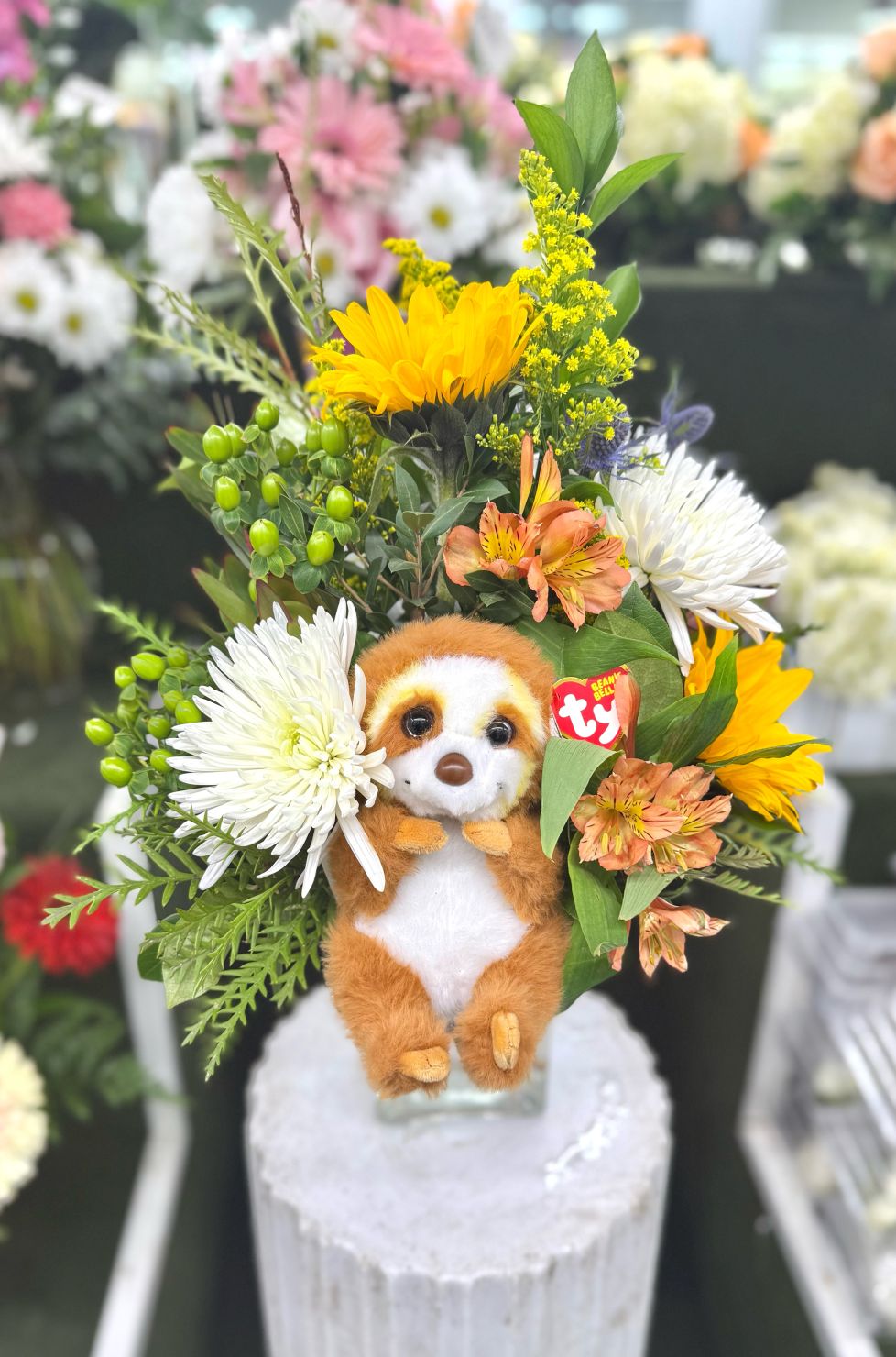 Peek-A-Boo Arrangement In the Cooler