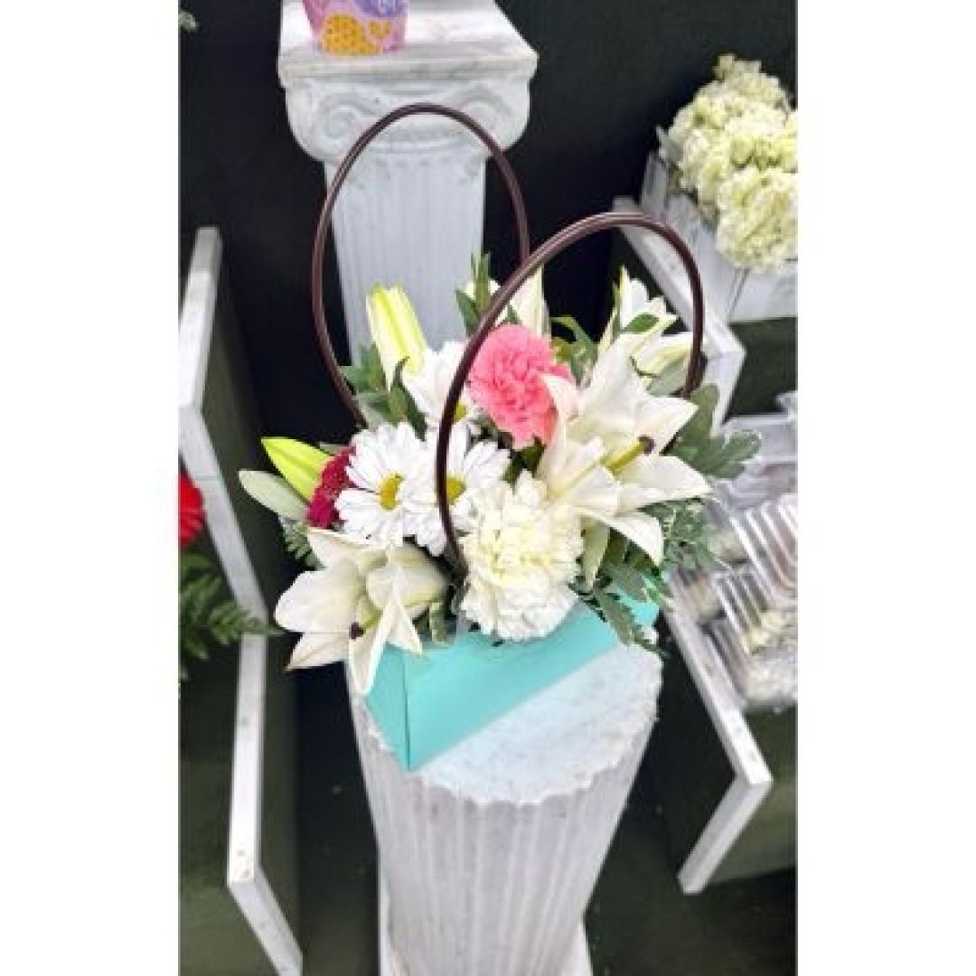 Flower Tote Bag In The Cooler