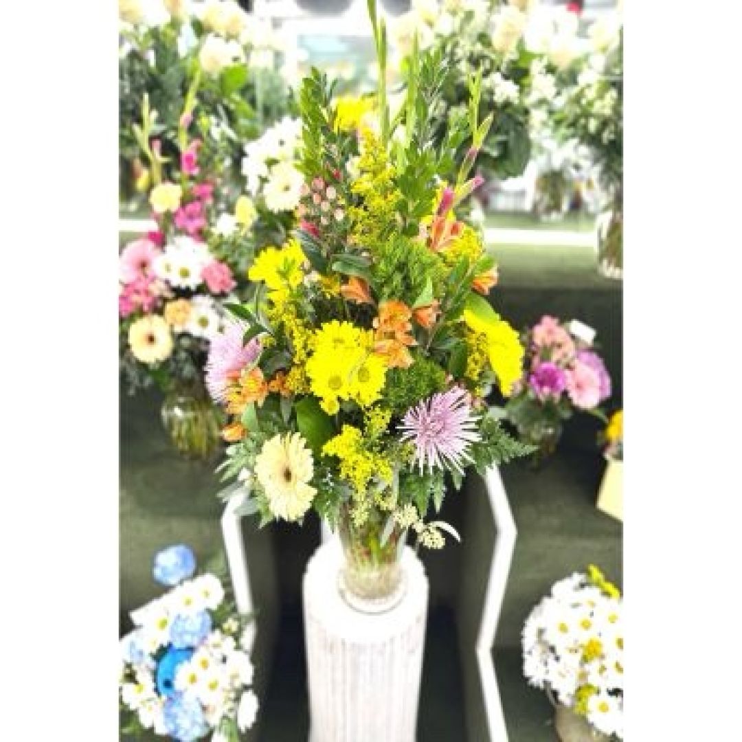 Blissful Blossoms Arrangement In the Cooler