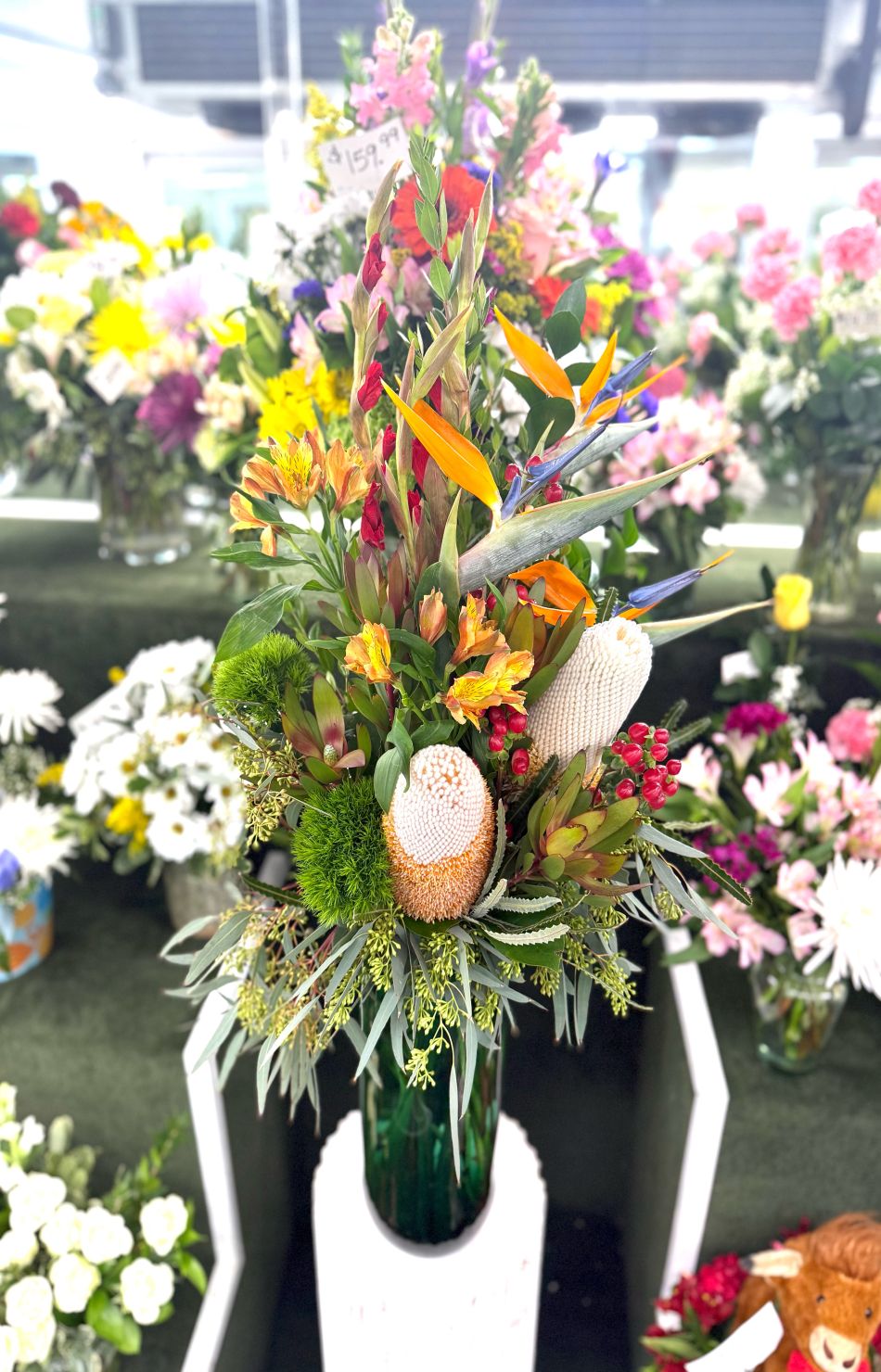 Tropical Paradise Arrangement In the Cooler