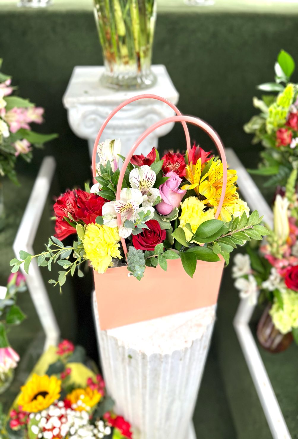 Flower Tote Bag In the Cooler