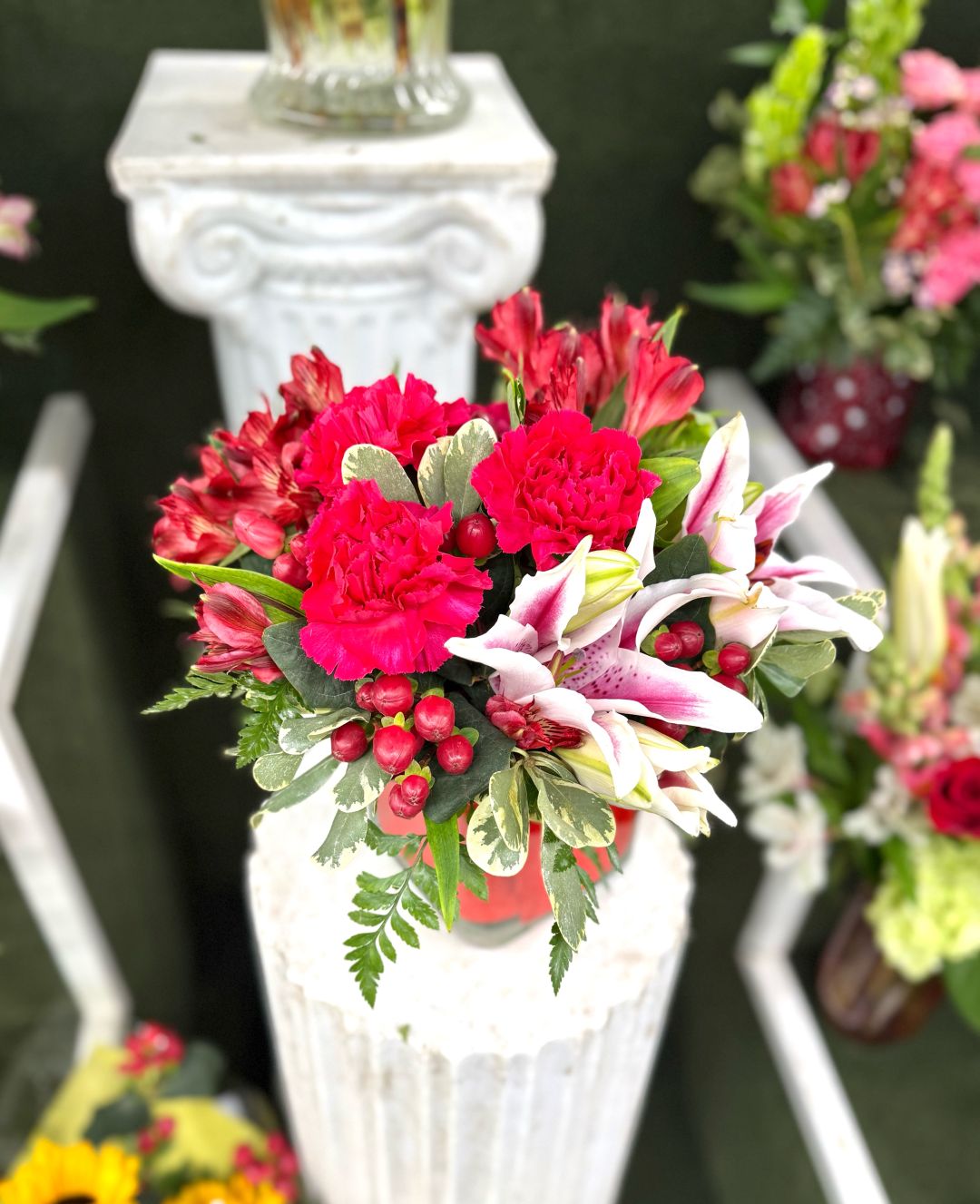 Radically Red Arrangement In the Cooler