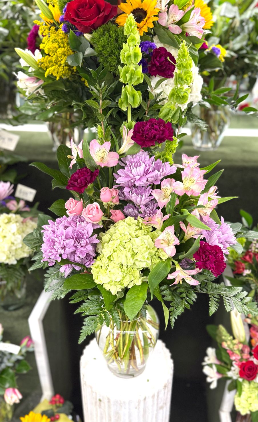 Lovely Lavender Arrangement In the Cooler