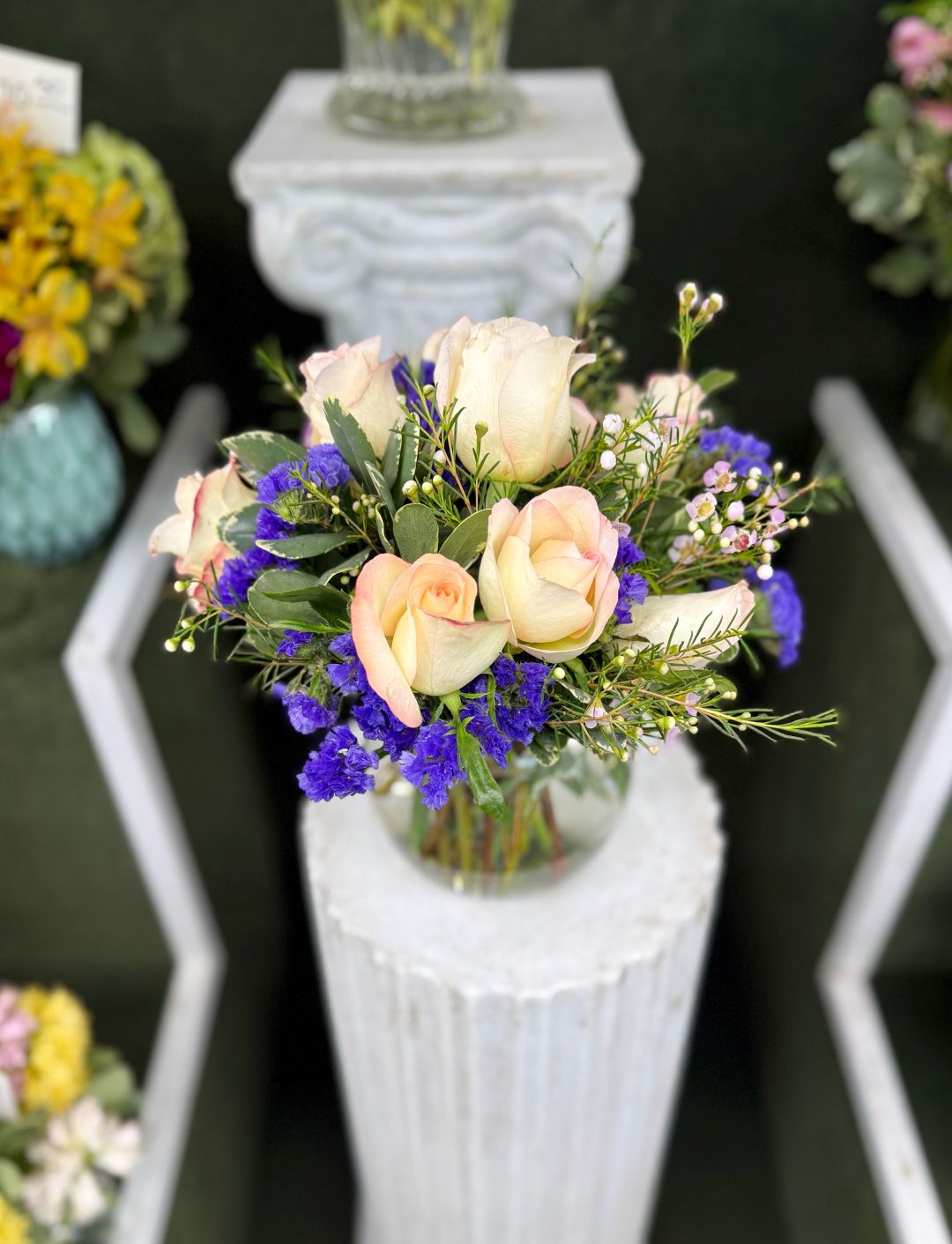 Blushing Meadow Arrangement In the Cooler