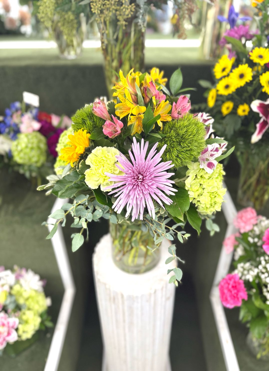 Radiant Garden Arrangement In the Cooler