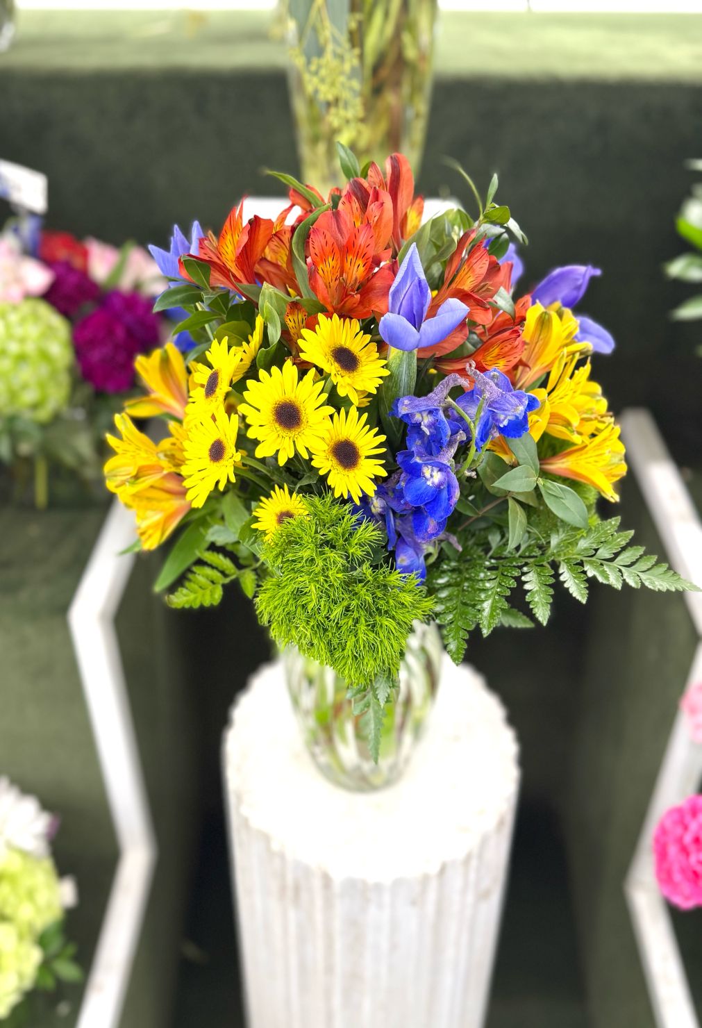 Wildflower Radiance Arrangement In the Cooler