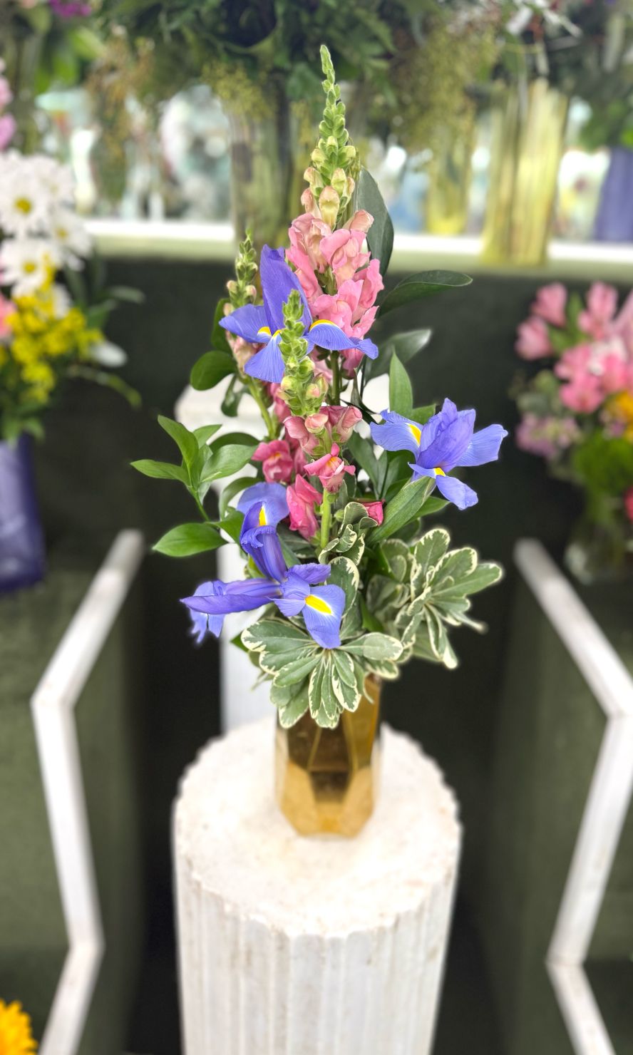 Quiet Gold Arrangement In the Cooler