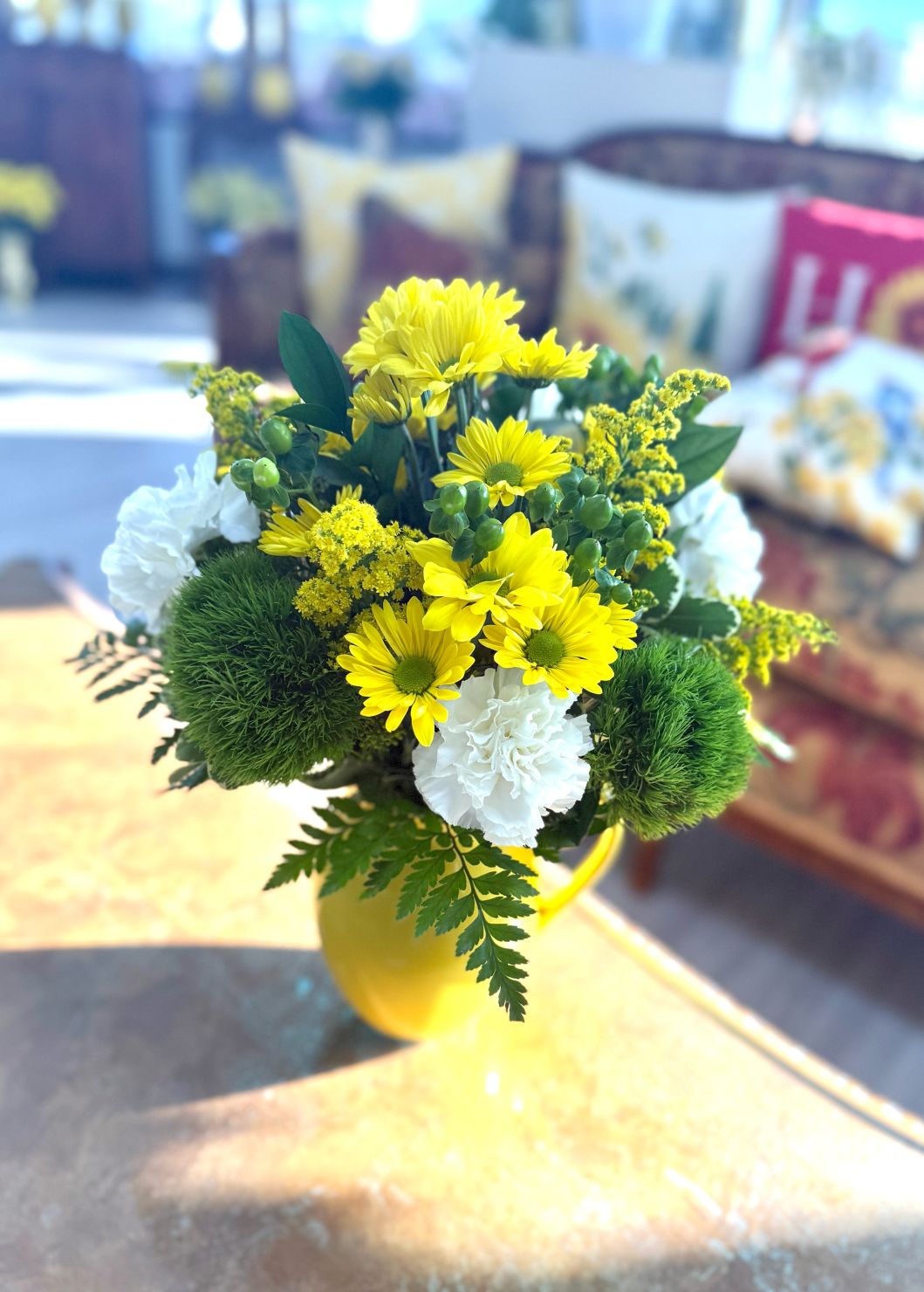 Sending Smiles Pitcher Bouquet