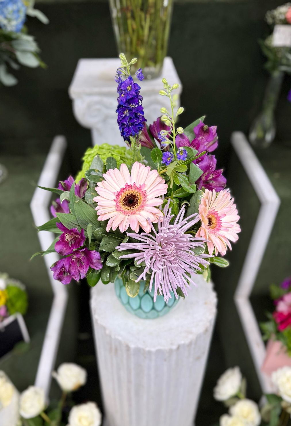 Soft Bloom Arrangement In the Cooler