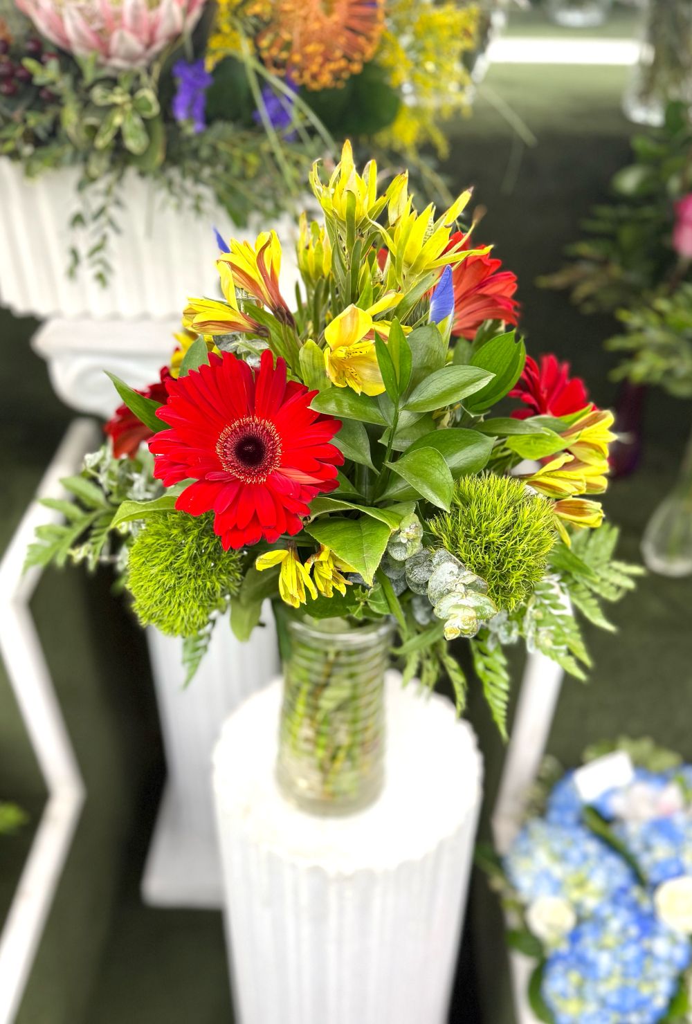 Flowerful Fun Arrangement In the Cooler