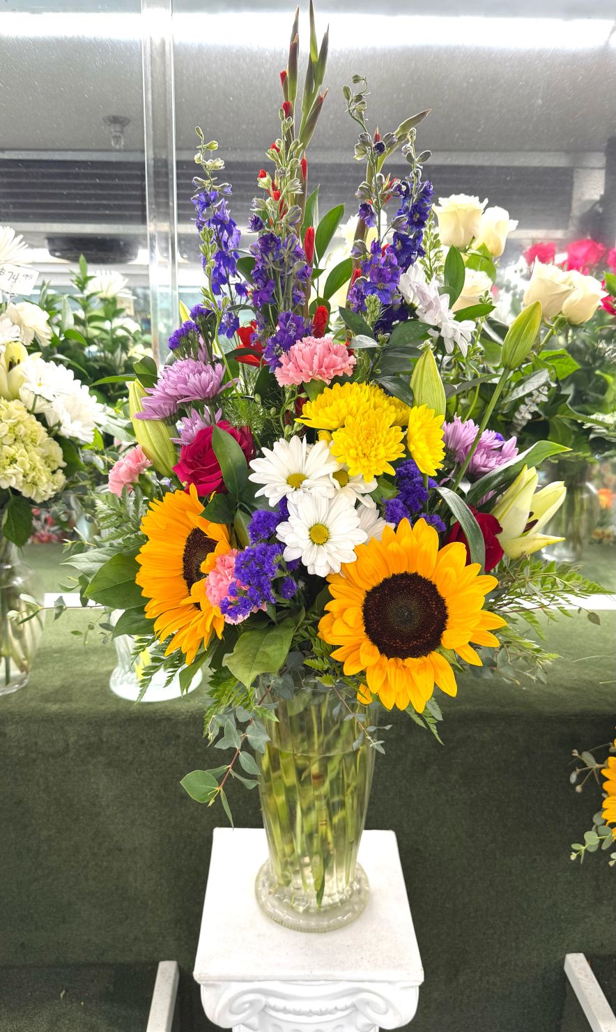 Blossoming Blooms Arrangement In the Cooler