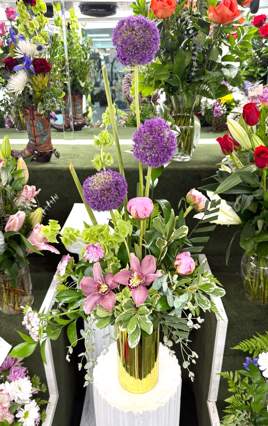 Blush Hour Arrangement In the Cooler