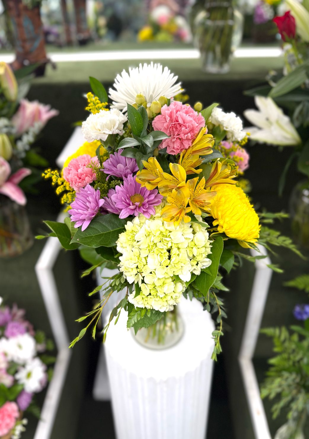 Wildflower Waltz Arrangement In the Cooler
