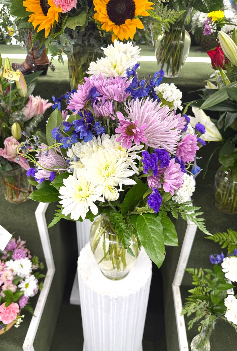 Princessly Purple Arrangement In the Cooler