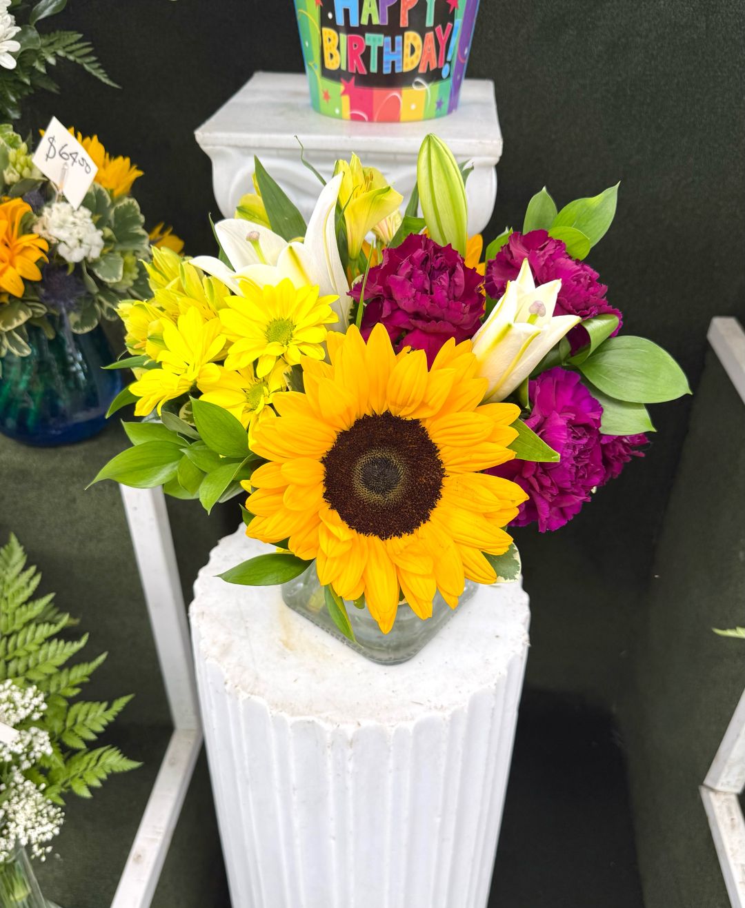 Flowerful Fun Arrangement In the Cooler
