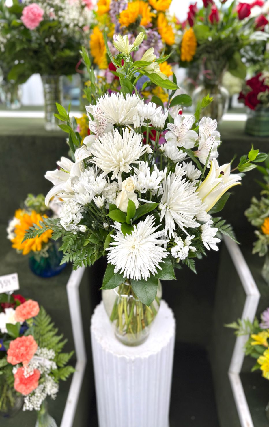Wishing For White Arrangement In the Cooler