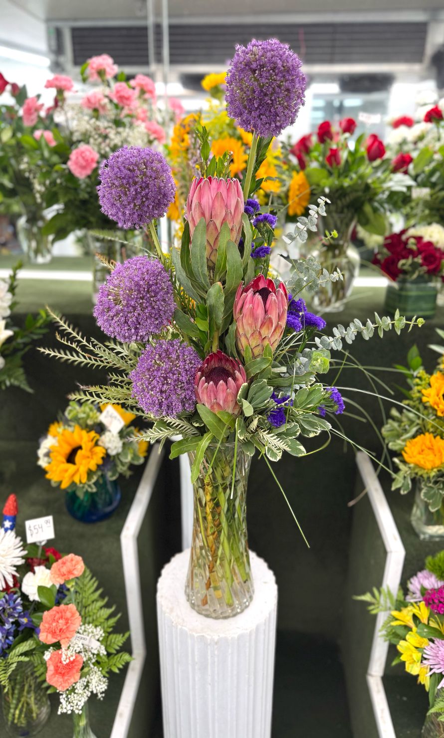 Blush Hour Arrangement In the Cooler