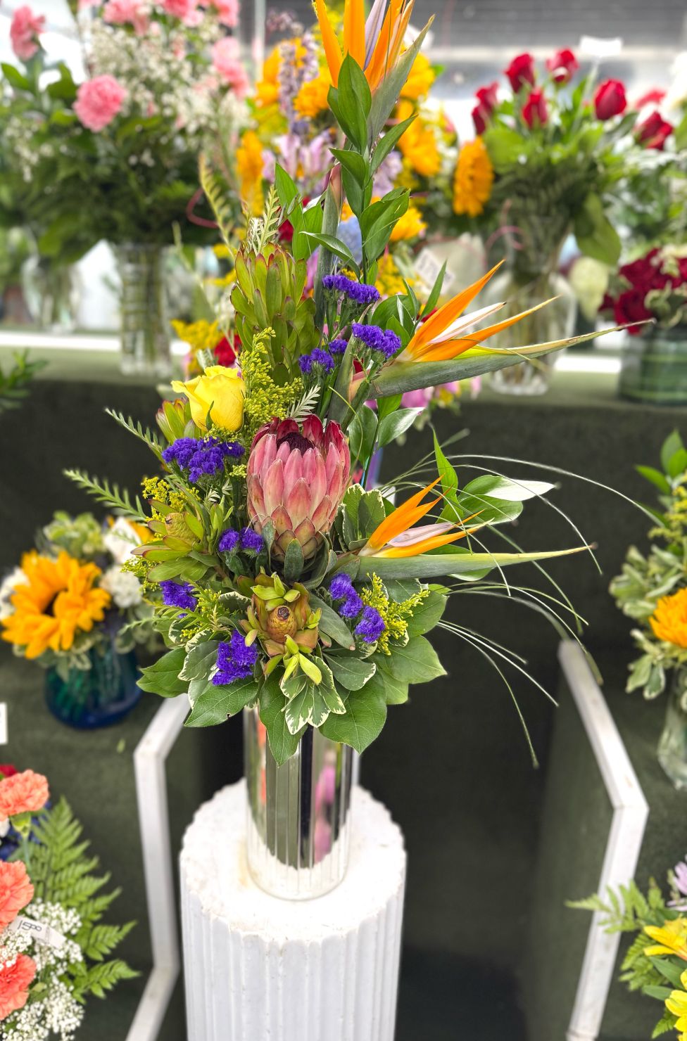 Petals & Promises Arrangement In the Cooler