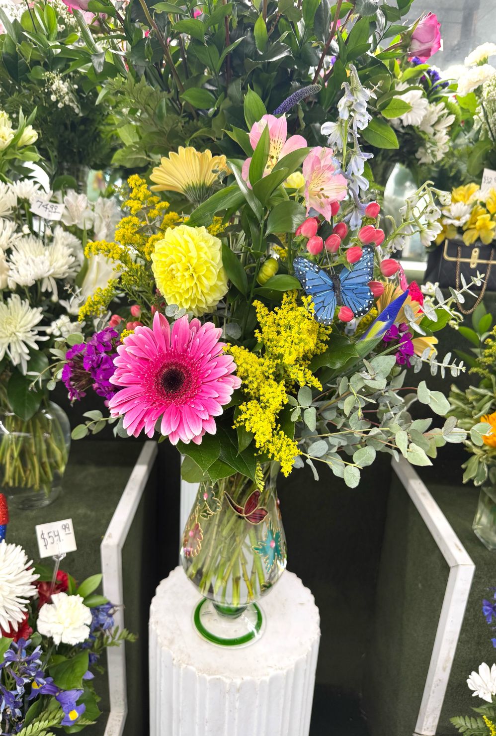 Butterfly Daydream Arrangement In the Cooler