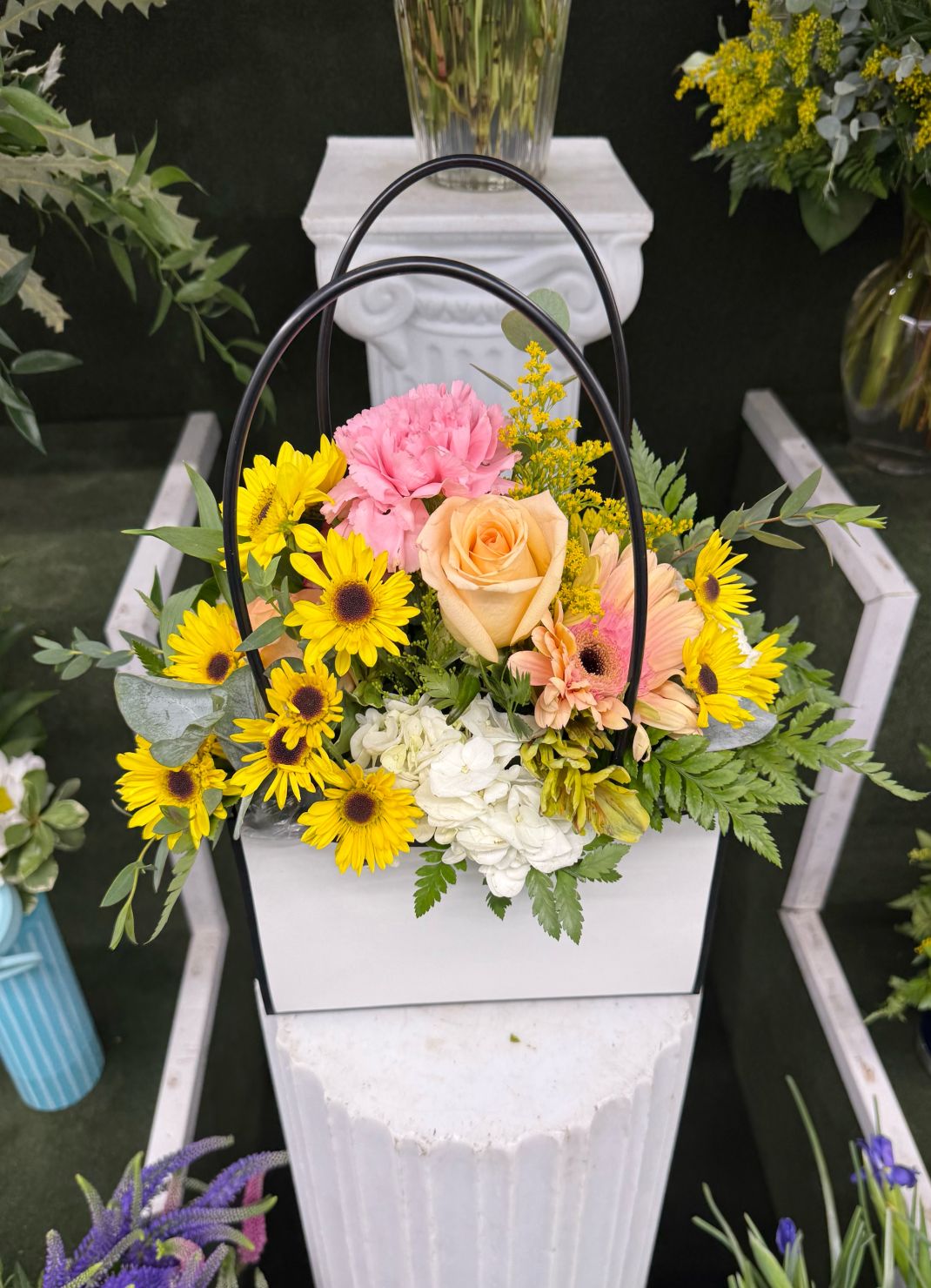 Flower Tote Bag In the Cooler