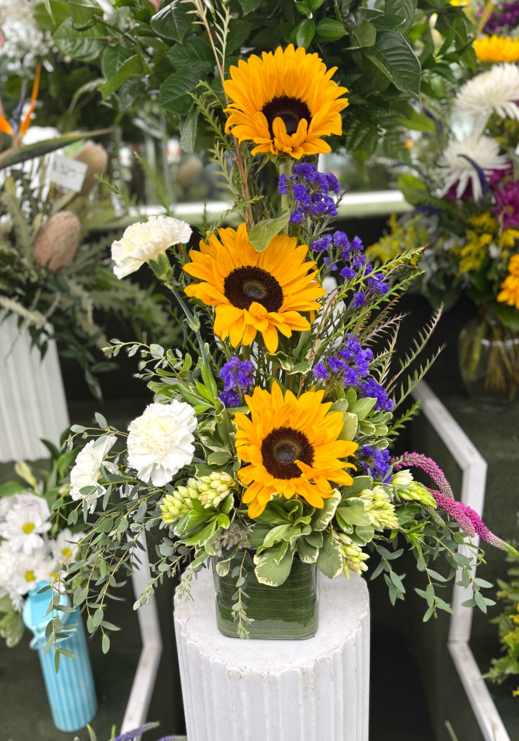Flowerful Fun Arrangement In the Cooler