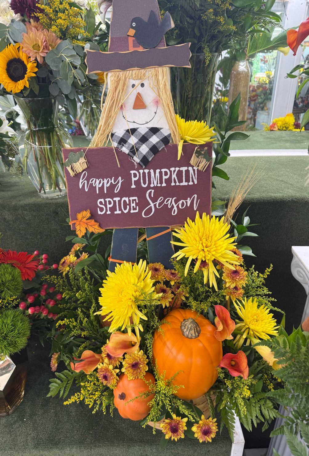 Pumpkin Spice Season Arrangement In the Cooler