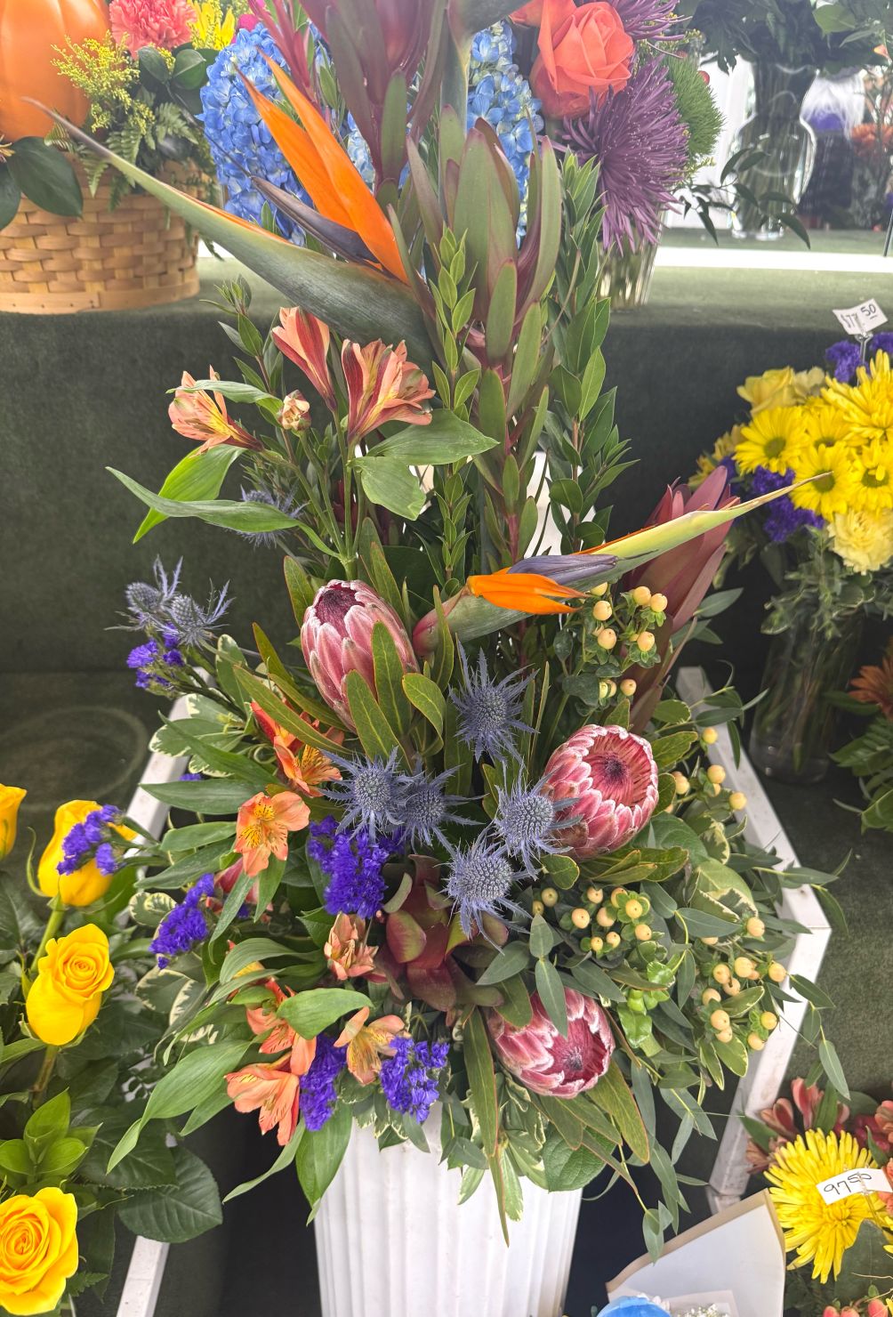 Tropical Paradise Arrangement In the Cooler