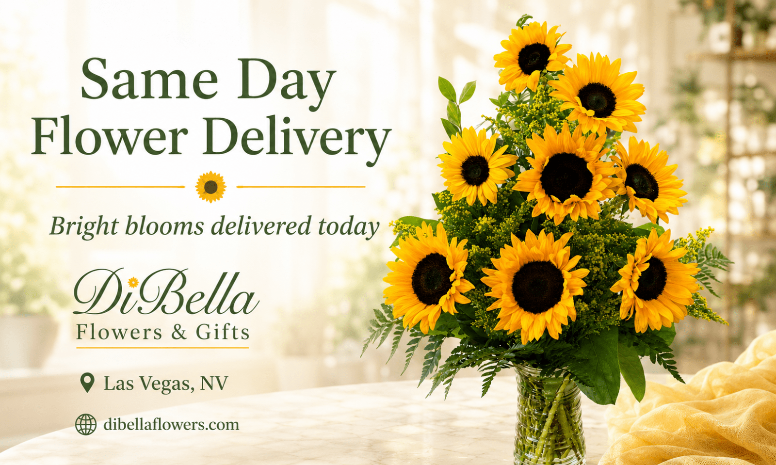 same day flower delivery las Vegas nv DiBella flowers